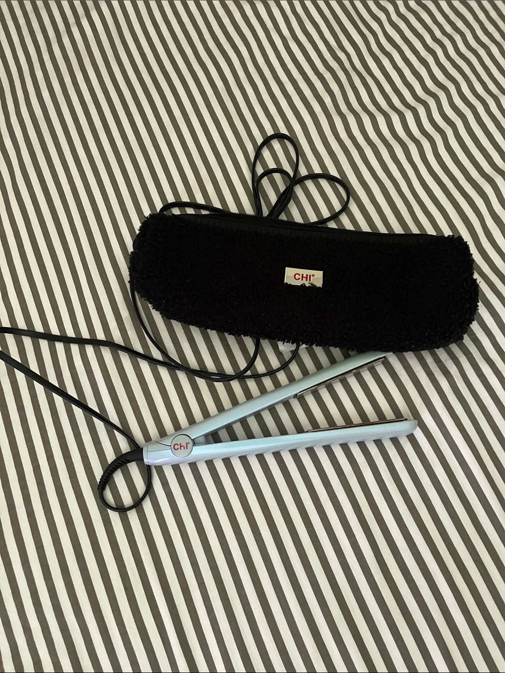CHI flat iron + travel case